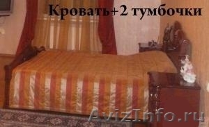 СРОЧНО продаётся двуспальная кровать, 2 прикроватные тумбочки+комод с зеркалом! - Изображение #2, Объявление #344119