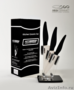 Керамические ножи NEO CERAMIC с подставкой(белая керамика) - Изображение #1, Объявление #581953