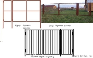 Ворота и калитки садового типа с доставкой по области - Изображение #1, Объявление #1237404
